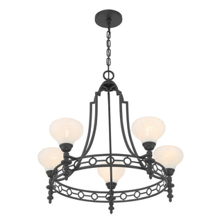 Allston 5-Light Chandelier in Matte Black