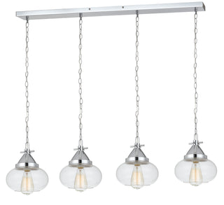 60W X 4 MAYWOOD GLASS PENDANT
