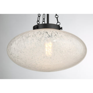 Willow 1-Light Pendant in Matte Black