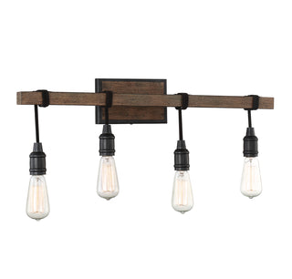 Burgess 4-Light Bathroom Vanity Light in Durango