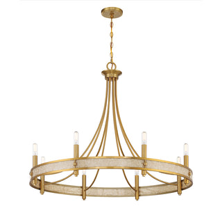 Camden 8-Light Chandelier in Warm Brass
