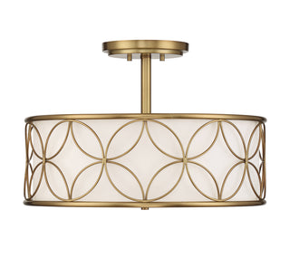 Reid 4-Light Ceiling Light in Warm Brass