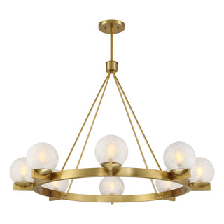 Darien 8-Light Chandelier in Warm Brass