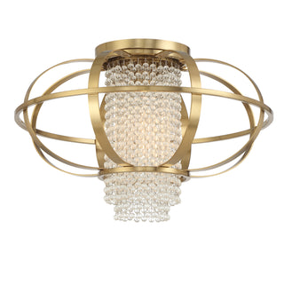 Idlewild 1-Light Ceiling Light in Warm Brass