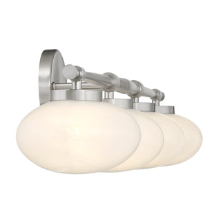 Barrow 4-Light Bathroom Vanity Light in Satin Nickel