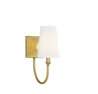 Cameron 1-Light Wall Sconce in Warm Brass