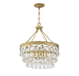 Windham 4-Light Pendant in Warm Brass