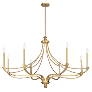 Preserve 8-Light Chandelier in Warm Brass