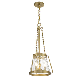 Crawford 3-Light Pendant in Warm Brass