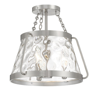 Crawford 3-Light Ceiling Light in Satin Nickel
