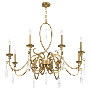 Fairchild 8-Light Chandelier in Warm Brass