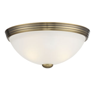 2-Light Ceiling Light in Warm Brass