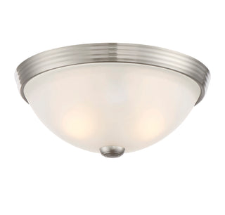 2-Light Ceiling Light in Satin Nickel