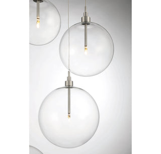 5-Light Pendant in Brushed Nickel