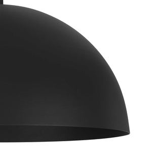 Half Round Pendant  Sand Black