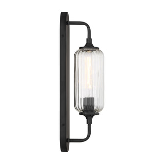 Holton 1-Light Wall Sconce in Matte Black