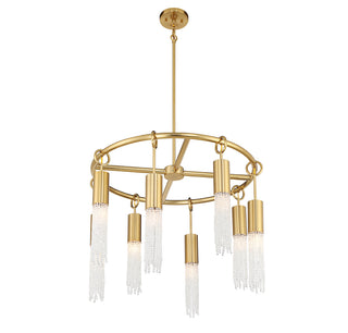 Chelsea 8-Light Chandelier in Warm Brass