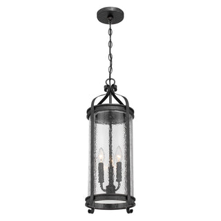 Preston 3-Light Outdoor Hanging Lantern in Iron Oxide