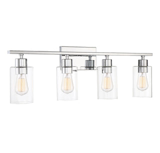 Lambert 4-Light Bathroom Vanity Light in Polished Chrome