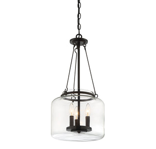 Akron 3-Light Pendant in English Bronze