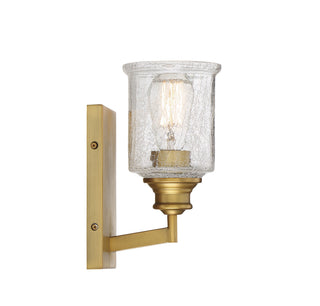 Hampton 1-Light Wall Sconce in Warm Brass