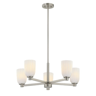 Baldwin 5-Light Chandelier in Satin Nickel
