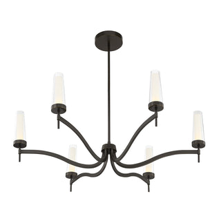 Butler 6-Light Chandelier in Mediterranean Bronze