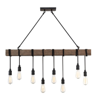 Burgess 8-Light Linear Chandelier in Durango
