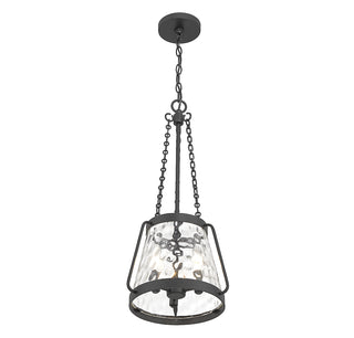 Crawford 3-Light Pendant in Matte Black