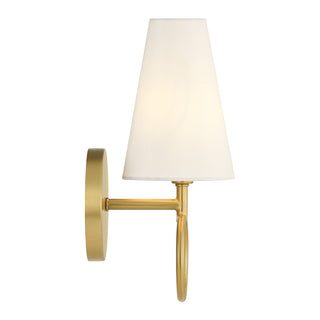 Wilkes 1-Light Wall Sconce in Warm Brass by Dann Foley
