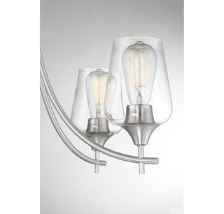 Octave 5-Light Chandelier in Satin Nickel