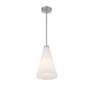 Bristol 1-Light Pendant in Satin Nickel