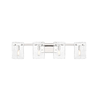 Genry 4-Light Bathroom Vanity Light in Polished Nickel