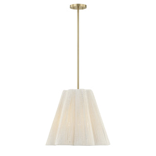 Rosa 4-Light Pendant in Noble Brass
