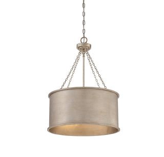 Rochester 4-Light Pendant in Silver Patina