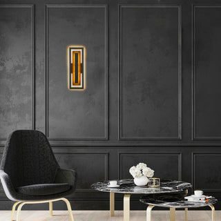 Panels Wall Sconce  Dark Bronze