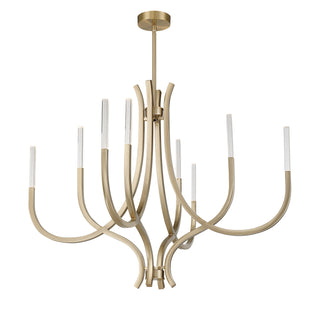 Bradford 8-Light Chandelier in Noble Brass