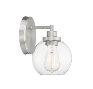 Carson 1-Light Wall Sconce in Satin Nickel