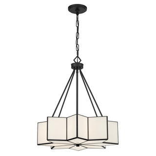 Reiling 3-Light Pendant in Matte Black