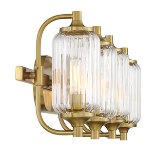 Holton 4-Light Bathroom Vanity Light in Warm Brass