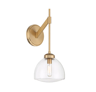 Corbin 1-Light Wall Sconce in Warm Brass