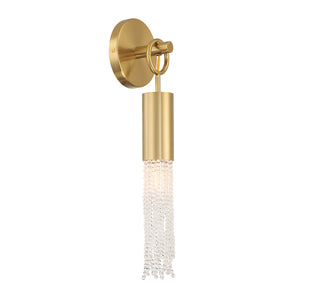 Chelsea 1-Light Wall Sconce in Warm Brass