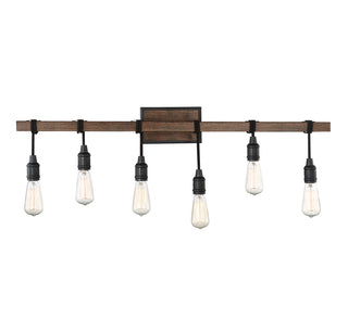 Burgess 6-Light Bathroom Vanity Light in Durango