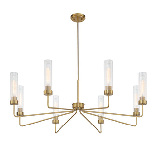 Baker 8-Light Chandelier in Warm Brass