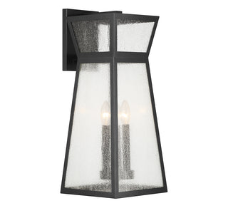 Millford 3-Light Outdoor Wall Lantern in Matte Black