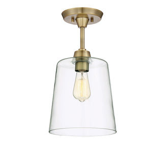 1-Light Ceiling Light in Natural Brass