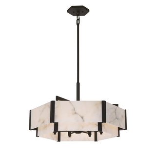 Orleans 6-Light Pendant in Black Cashmere
