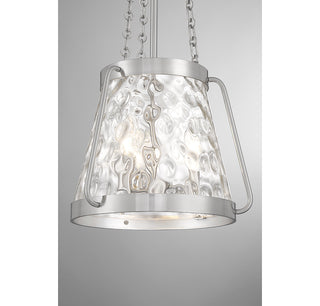 Crawford 3-Light Pendant in Satin Nickel