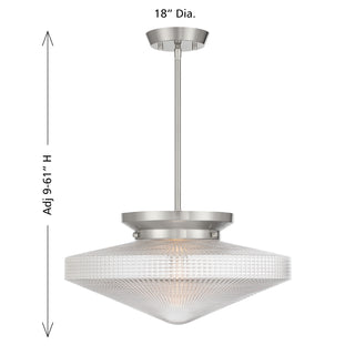 Norwich 1-Light Convertible in Satin Nickel