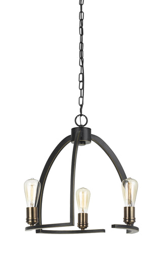 60W X 3 Kinder Metal 3 Light Chandelier